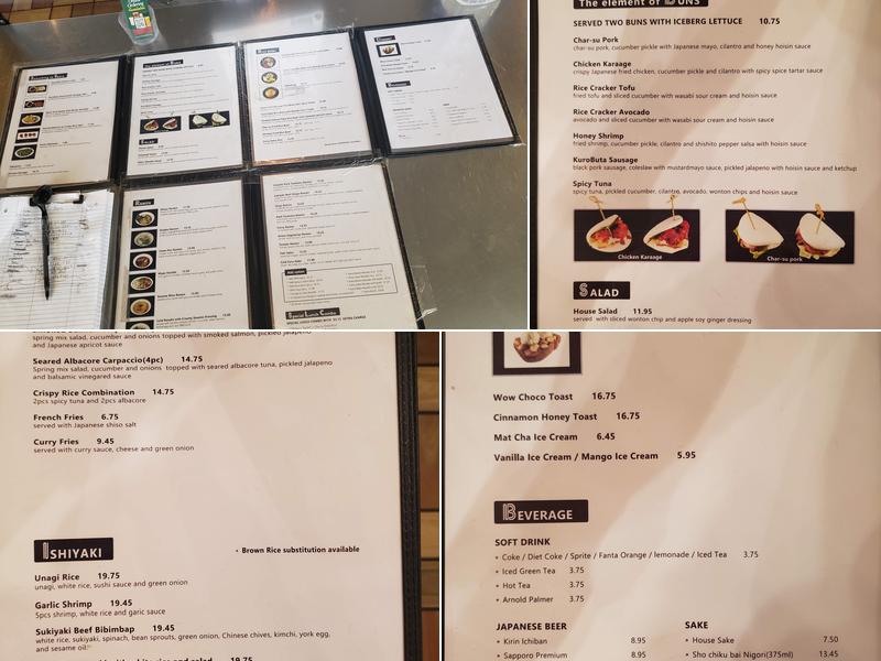 Umaichi Ramen Menu