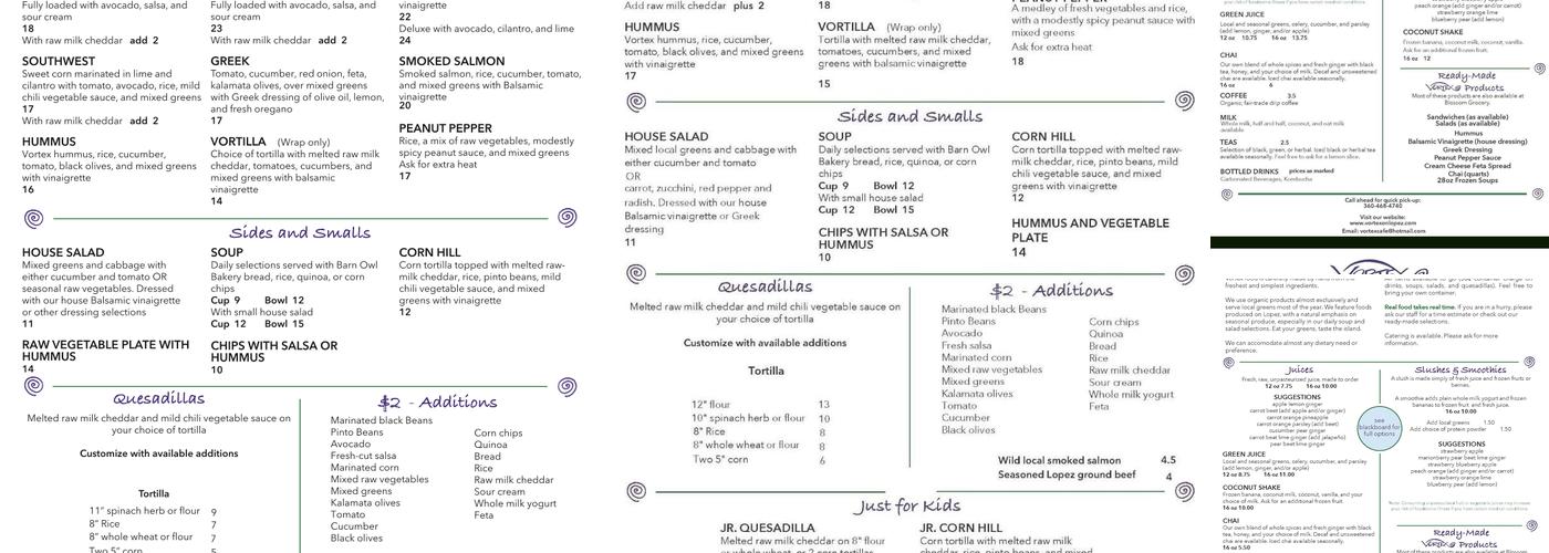 Vortex Menu