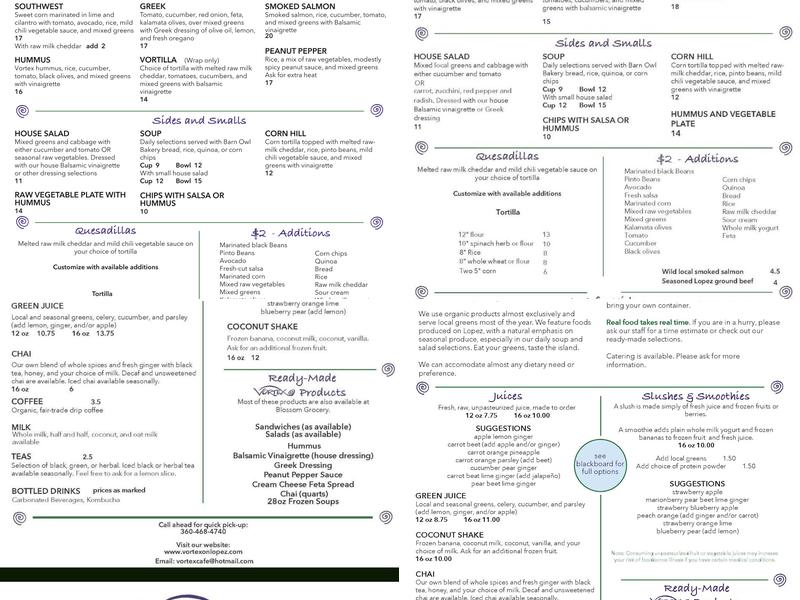 Vortex Menu