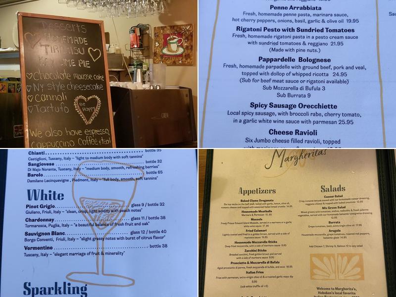 Margherita's Menu