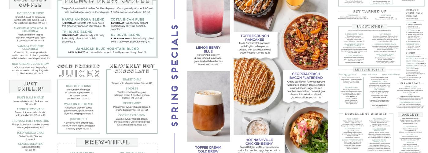 Turning Point of Hoboken Menu