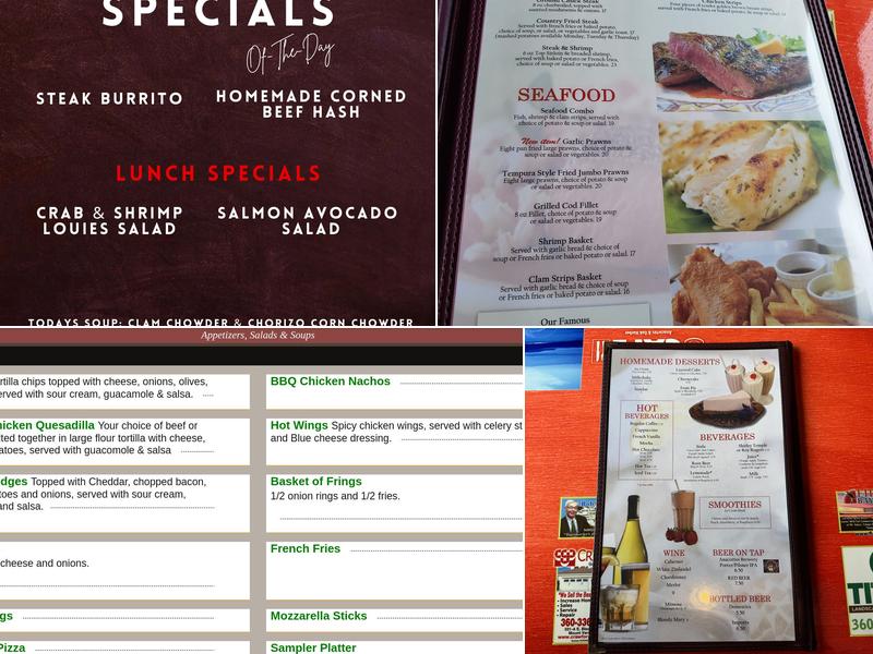 Island Cafe Menu