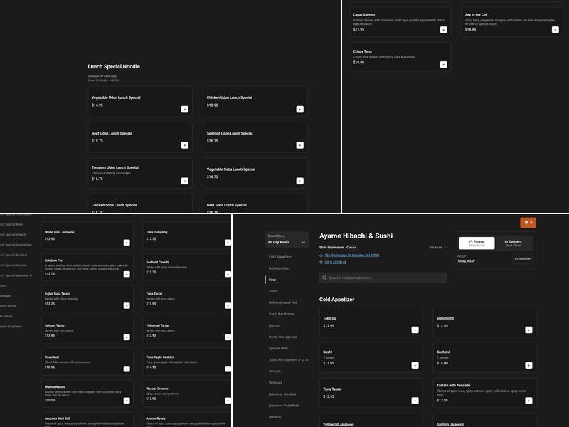 Ayame Hibachi & Sushi Menu