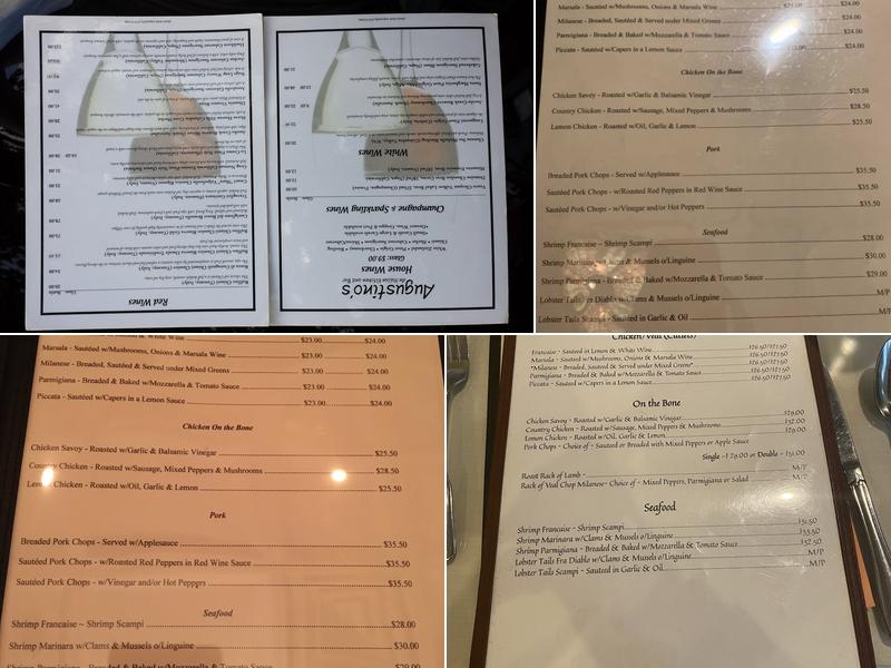 Augustino's Menu
