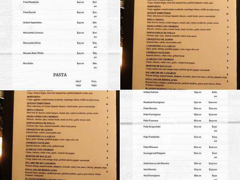 San Giuseppe Coal Fired Pizza & Cucina Menu