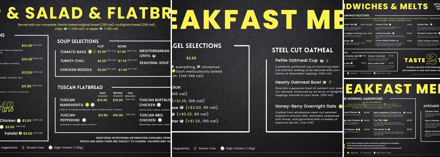 Così Menu