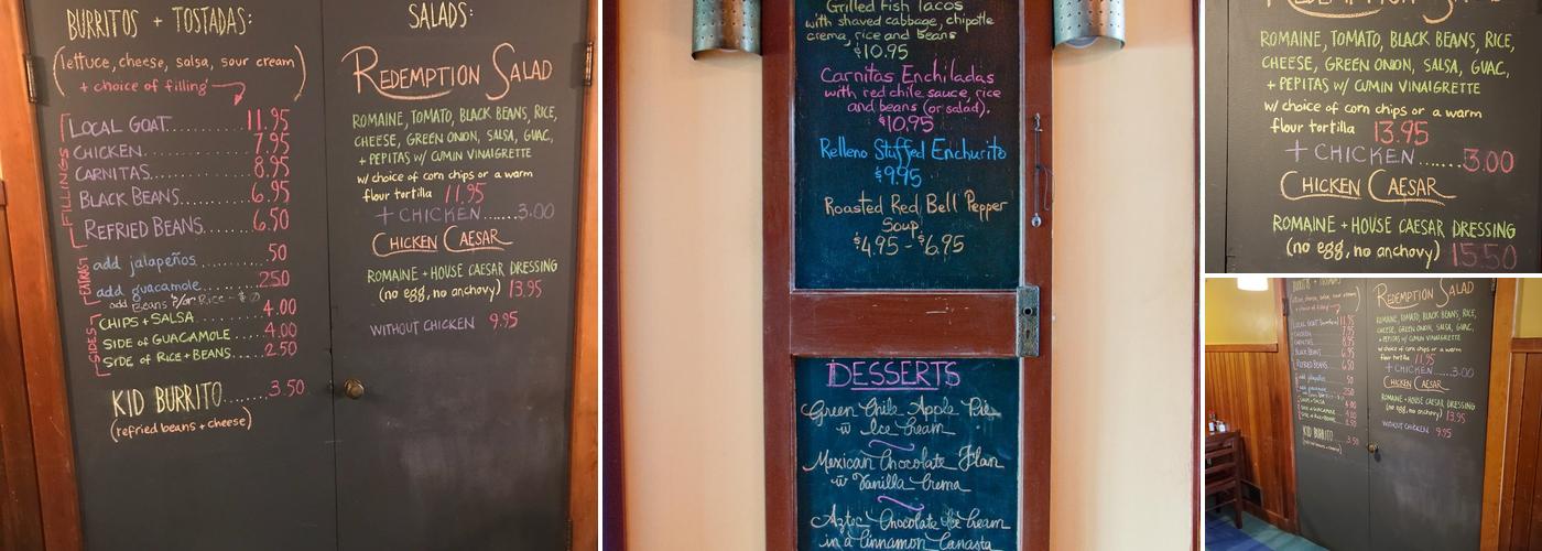 Chimayo En El Dia Menu