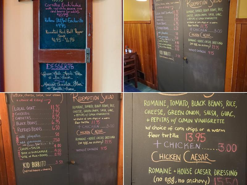 Chimayo En El Dia Menu