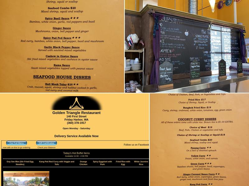 Golden Triangle Menu