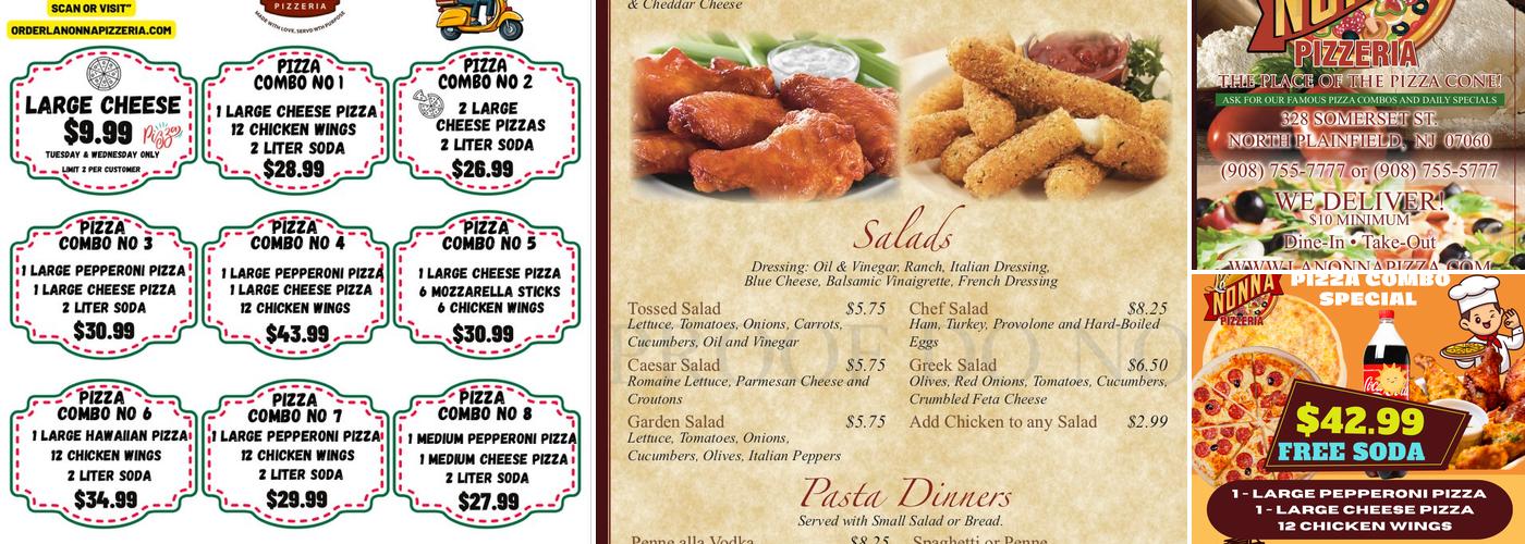 La Nonna Pizzeria Menu