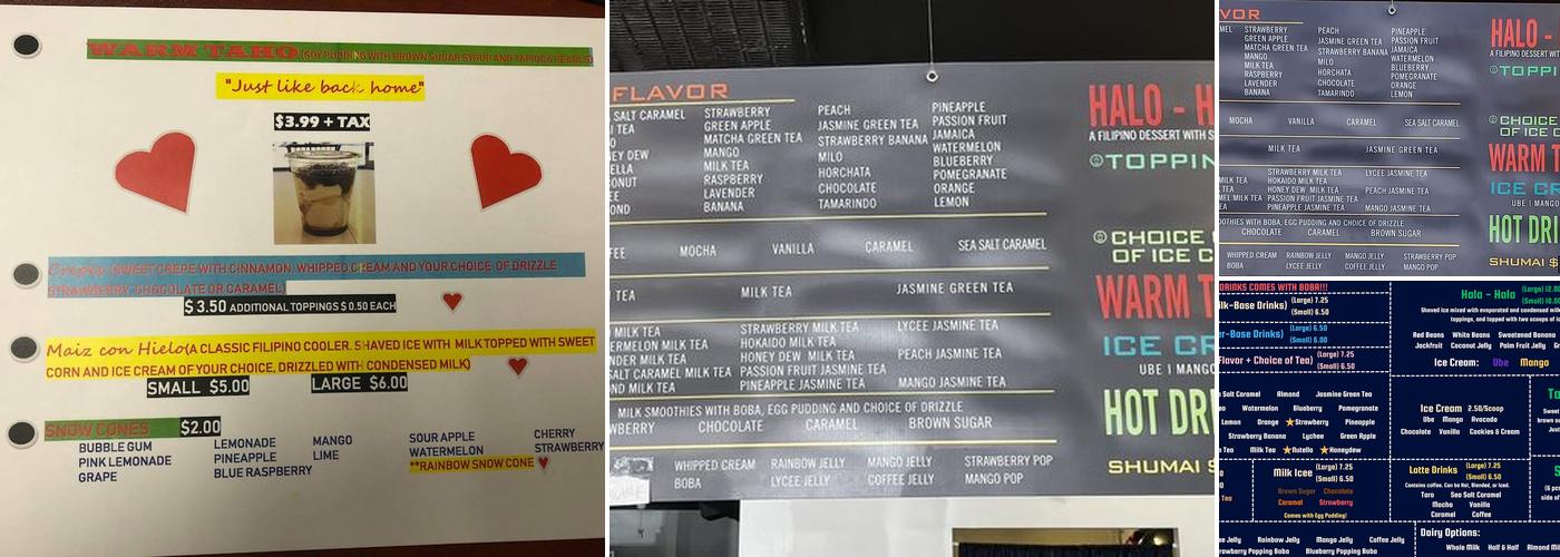 Ryan's Bistro & Boba House Menu