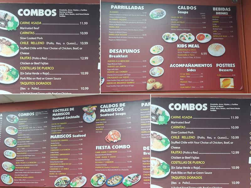 Taqueria Los Primos Menu