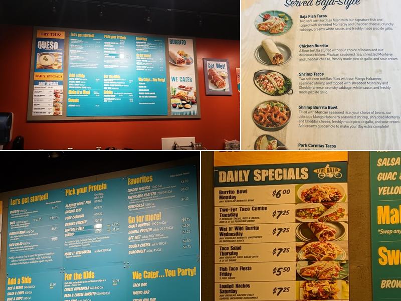 Taco Del Mar Menu