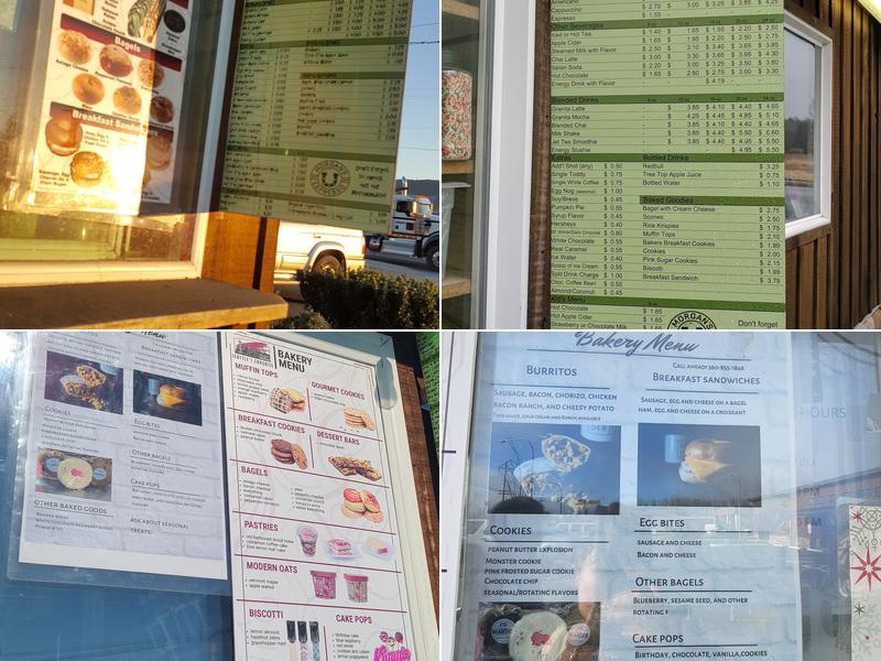 Morgan's Espresso Menu