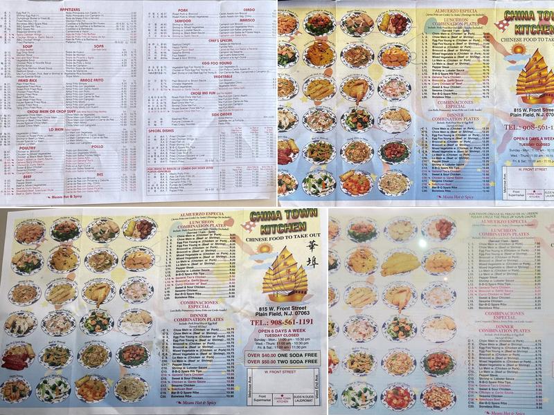 Chinatown Kitchen Menu