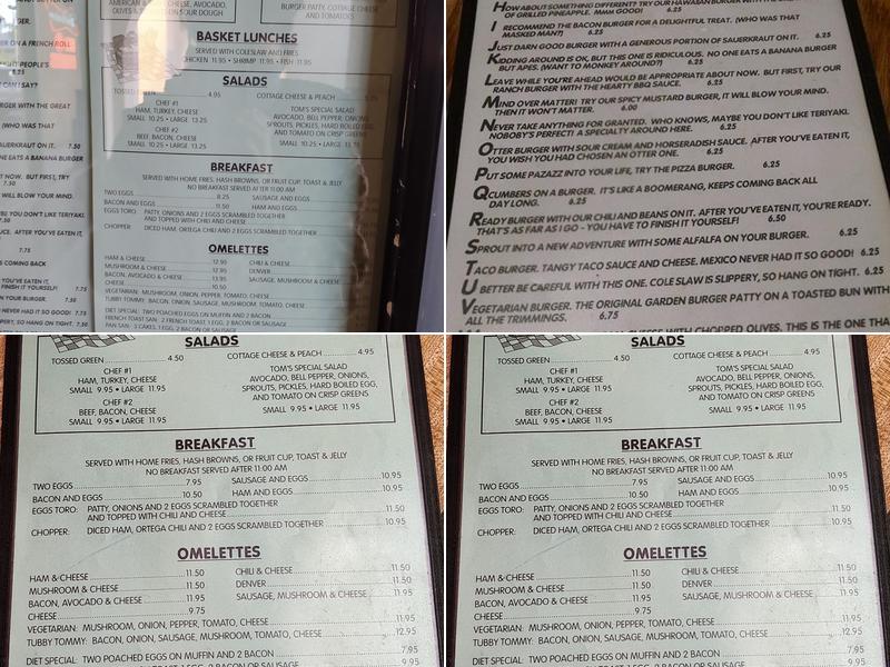 Tom's Menu