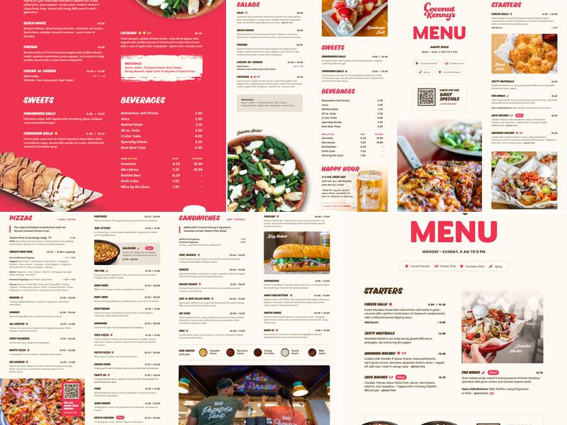 Coconut Kenny's Pizza - Burlington Menu