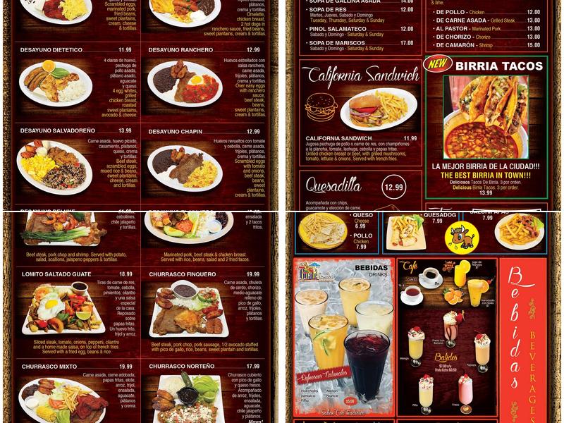 Guatelinda Menu