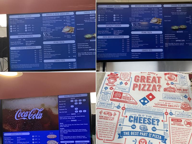 Domino's Pizza Menu