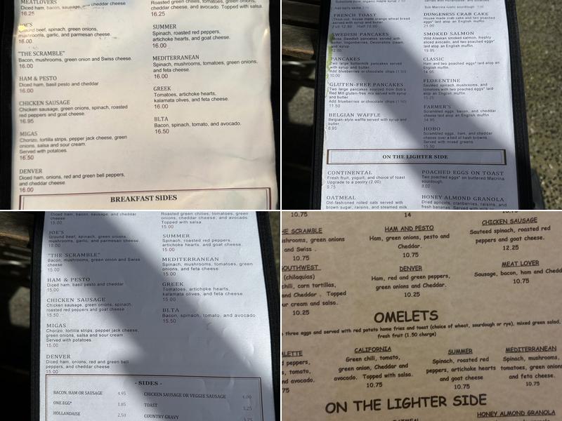 The Bryant Corner Cafe Menu