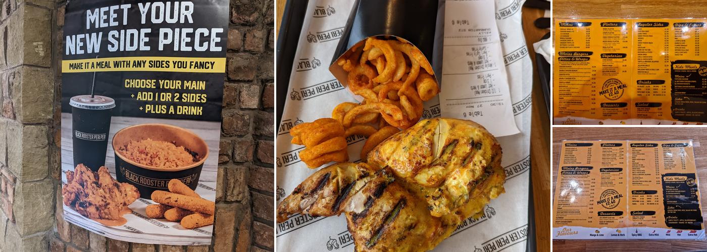 Black Rooster Peri Peri Dumbarton Menu