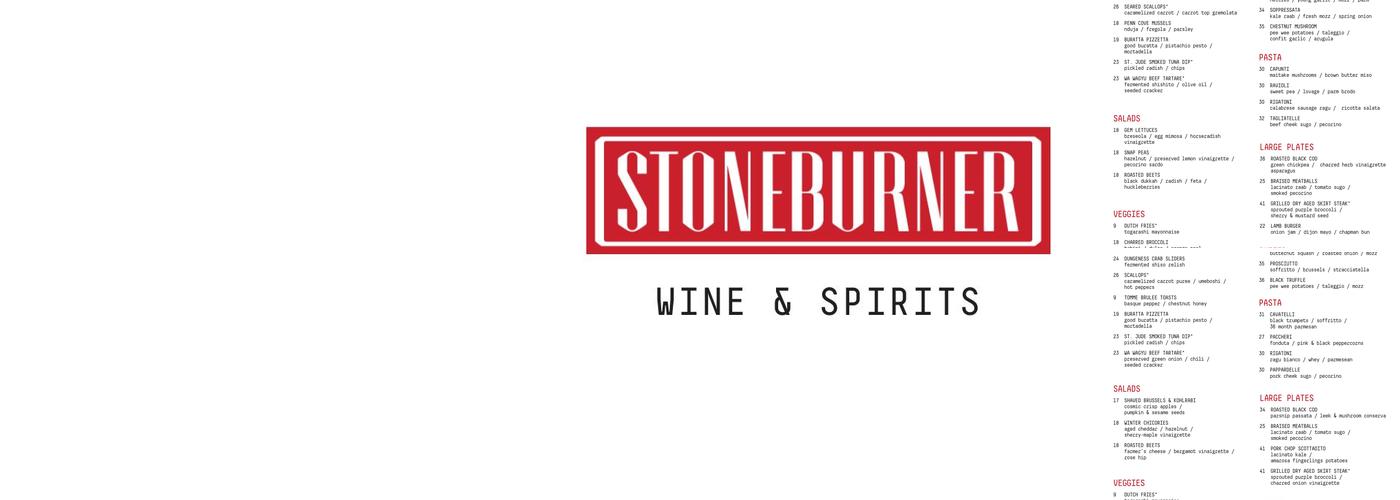 Stoneburner Menu