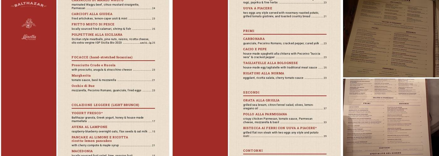 Morandi Menu