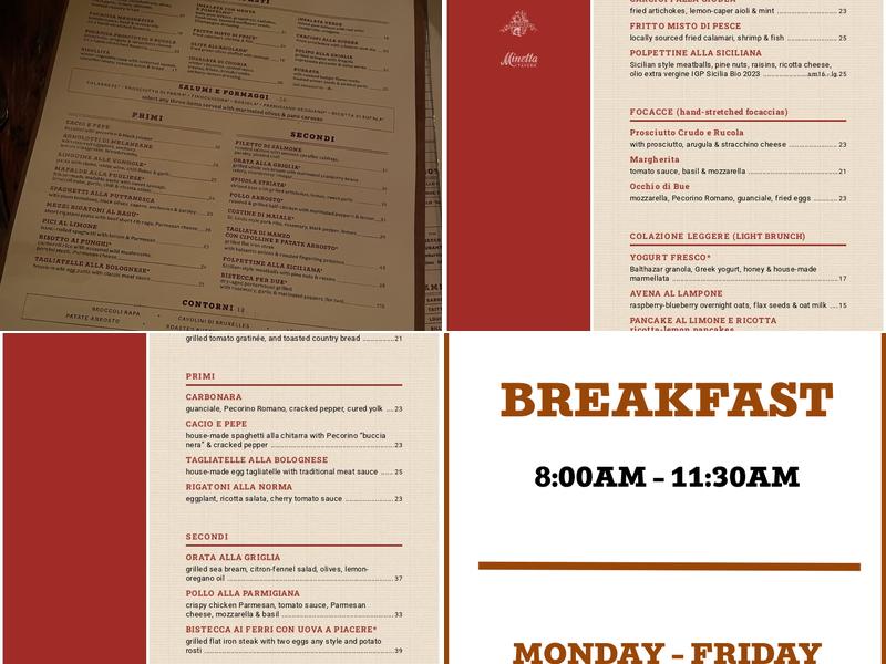 Morandi Menu