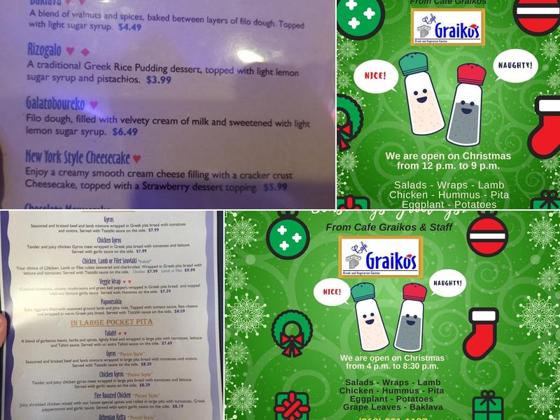 Cafe Graikos Menu