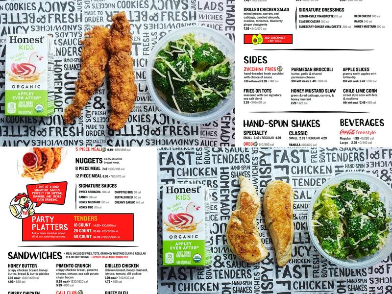 PDQ Chicken Menu