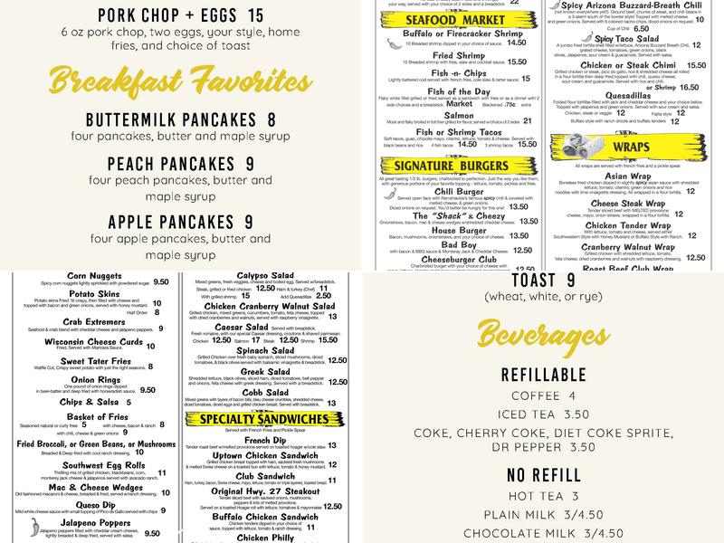 Ramshackle Cafe Menu