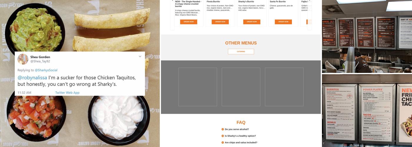 Sharky's Woodfired Mexican Grill Menu