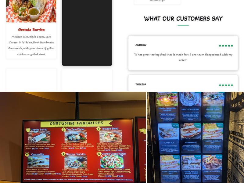 Señor Grandes Fresh Mexican Grill Menu