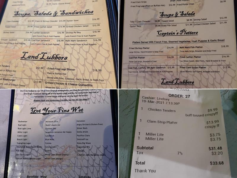 Magnolia's Oyster Bar Menu