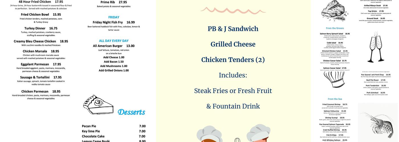 Cheers at Stonecrest Menu