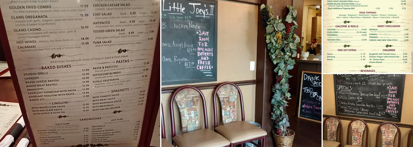 Little Joey's Italian Restaurant Menu