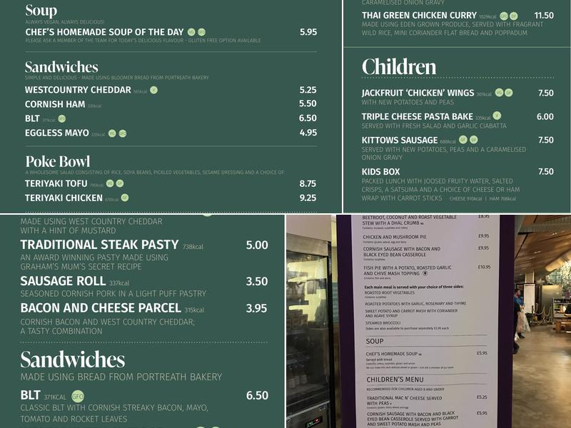 Eden Kitchen/Cantina/Café Menu