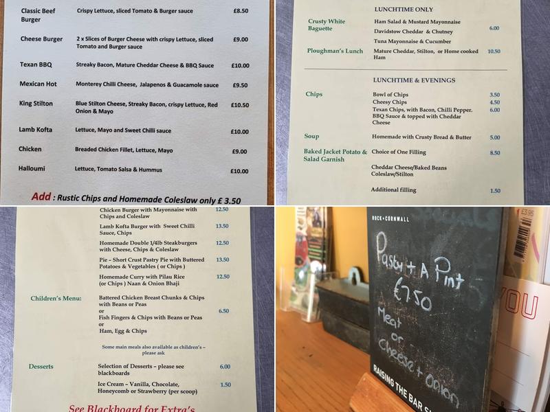 Frog and Bucket Menu