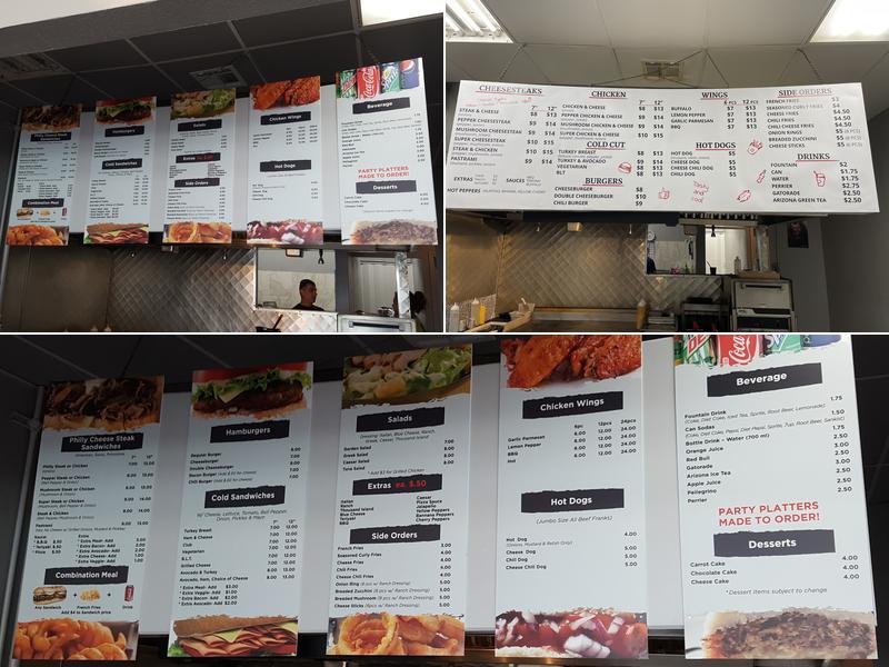 Sam's Philly Steak Menu