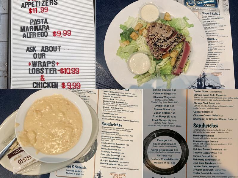 Charlie's Fish House Restaurant Menu