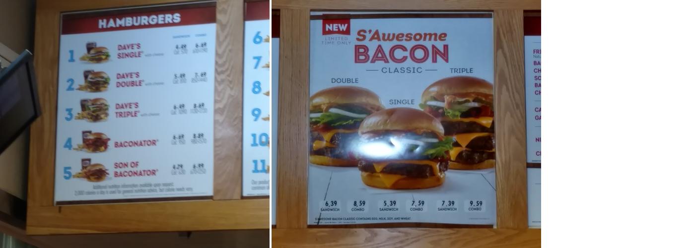 Wendy's Menu