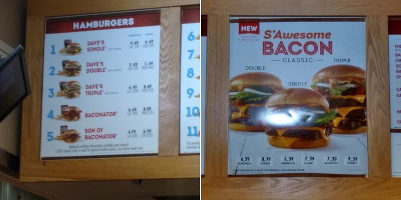 Wendy's Menu