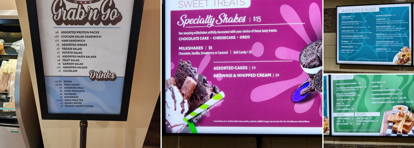 Water's Edge Cafe Menu