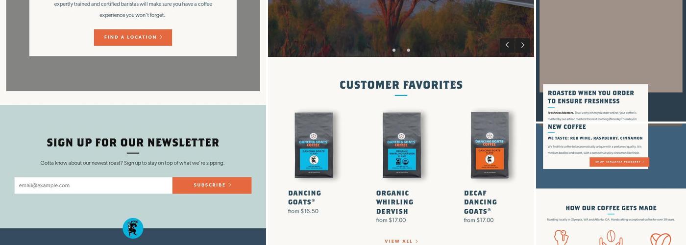 Dancing Goats Espresso Bar Menu