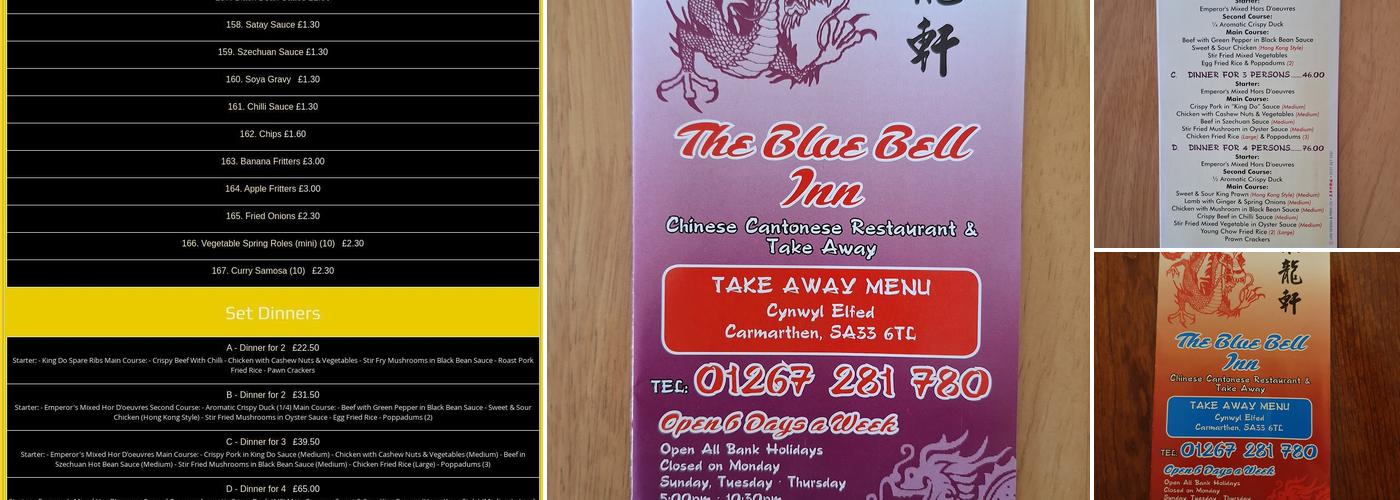 The Blue Bell Inn Menu