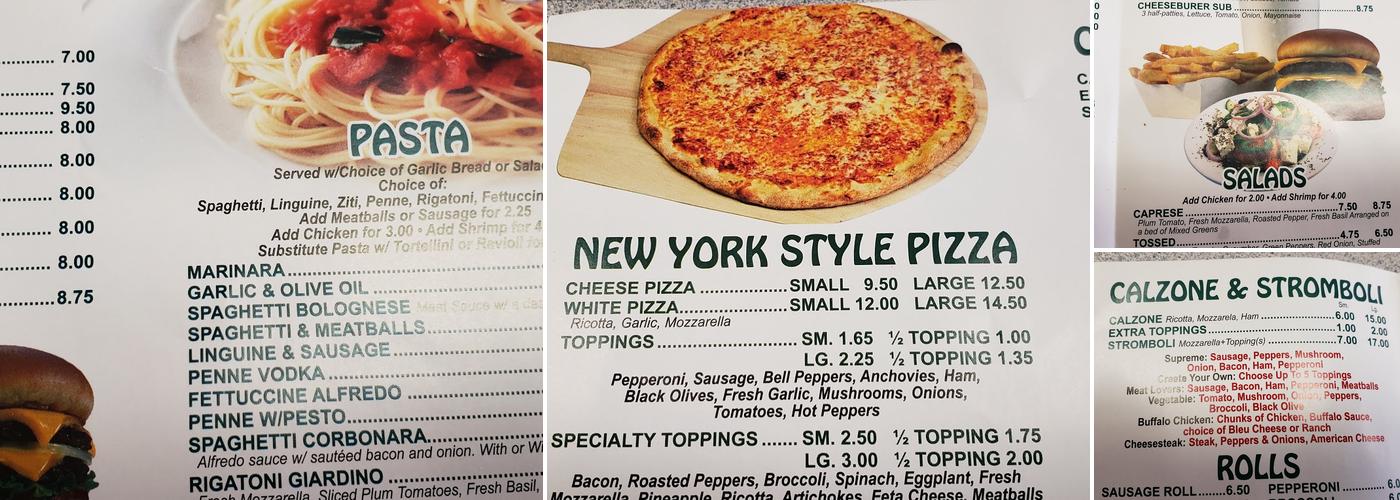 Little John's Pizza Menu