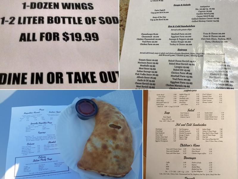 Steve's Pizzeria Menu