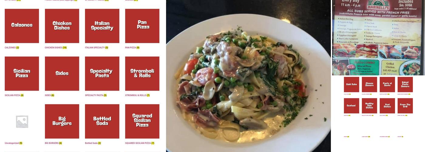 Marinelli's Pizza Menu