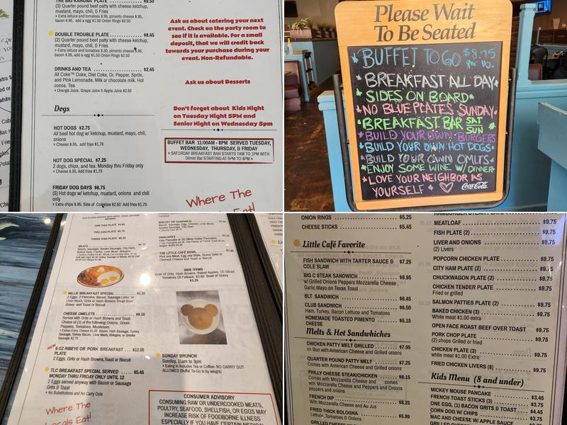 The Little Cafe Menu