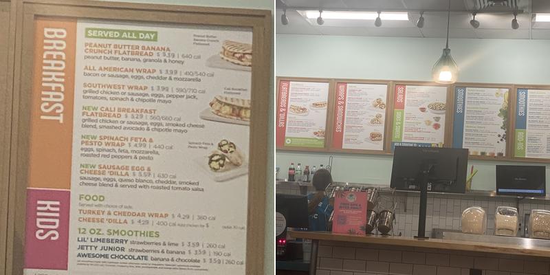 Tropical Smoothie Cafe Menu